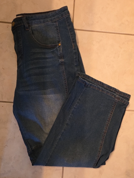 Miss Sparkling Pants - Miss Sparkling Dark Wash Wide Leg Jeans - Dark Blue